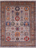 Turkmen Ersari Hand Knotted Wool Rug - 9' 1" X 11' 9" - Golden Nile