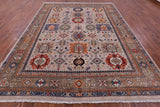 Turkmen Ersari Hand Knotted Wool Rug - 9' 1" X 11' 9" - Golden Nile