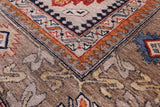 Turkmen Ersari Hand Knotted Wool Rug - 9' 1" X 11' 9" - Golden Nile