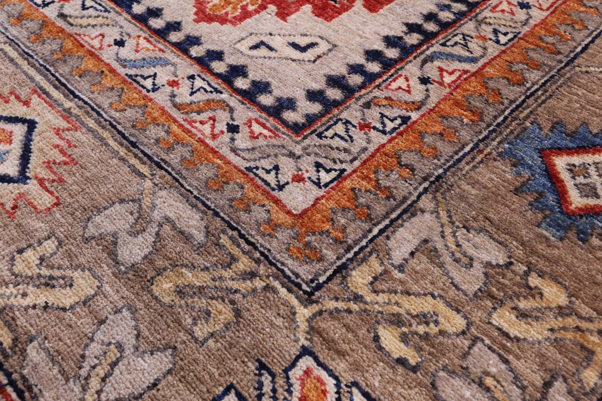 Turkmen Ersari Hand Knotted Wool Rug - 9' 1" X 11' 9" - Golden Nile