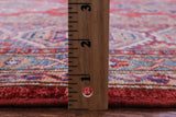 Red Super Kazak Hand Knotted Wool Rug - 8' 8" X 12' 4" - Golden Nile