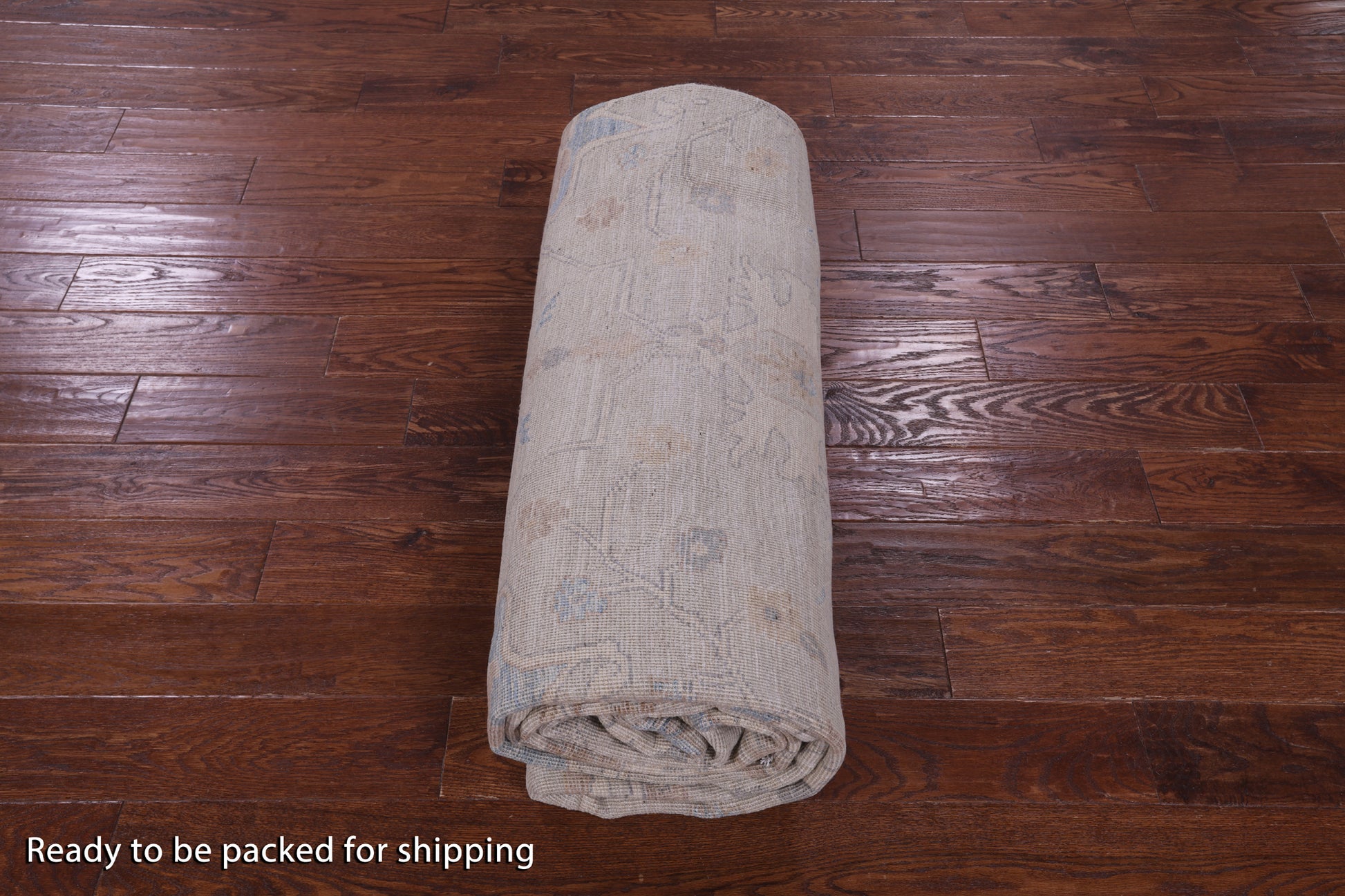 Ivory Turkish Oushak Hand Knotted Wool Rug - 9' 7" X 13' 4" - Golden Nile