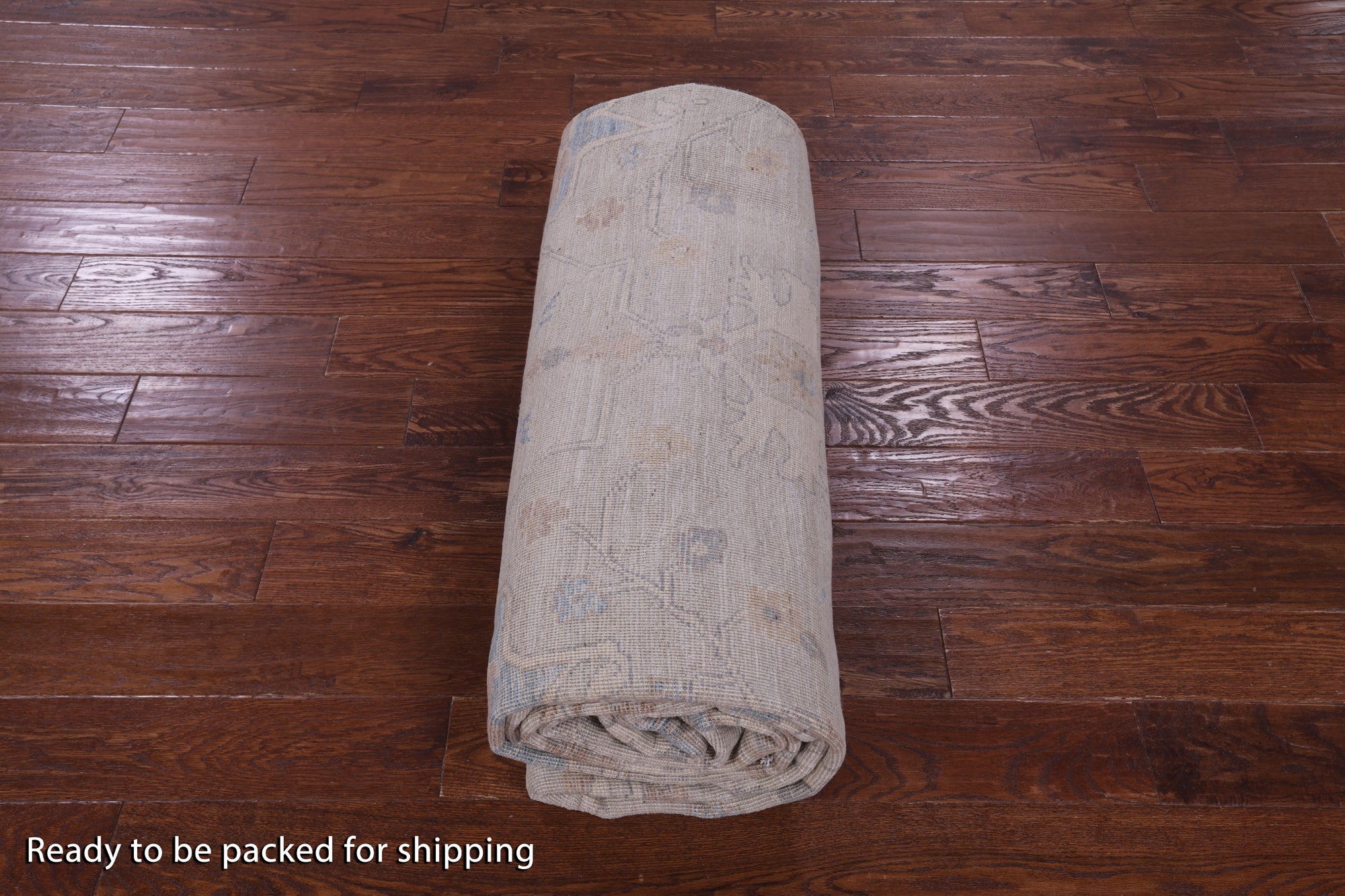 Ivory Turkish Oushak Hand Knotted Wool Rug - 9' 7" X 13' 4" - Golden Nile