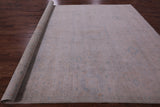 Ivory Turkish Oushak Hand Knotted Wool Rug - 9' 6" X 13' 7" - Golden Nile