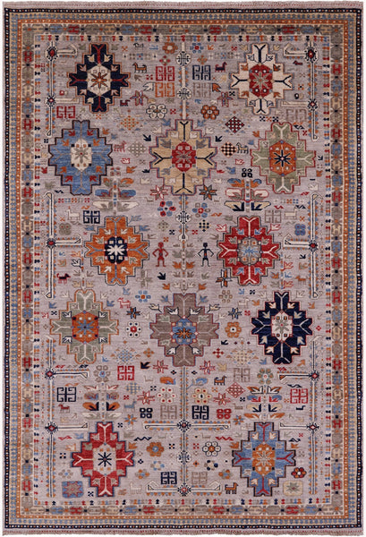 Persian Fine Serapi Hand Knotted Wool Rug - 6' 0" X 8' 8" - Golden Nile