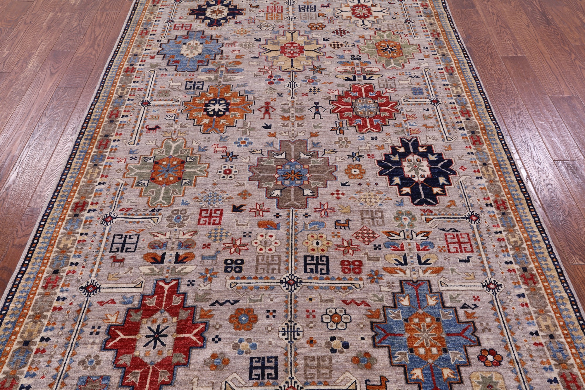 Persian Fine Serapi Hand Knotted Wool Rug - 6' 0" X 8' 8" - Golden Nile