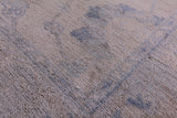 Ivory Turkish Oushak Hand Knotted Wool Rug - 4' 2" X 5' 8" - Golden Nile