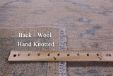 Ivory Turkish Oushak Hand Knotted Wool Rug - 4' 2" X 5' 8" - Golden Nile