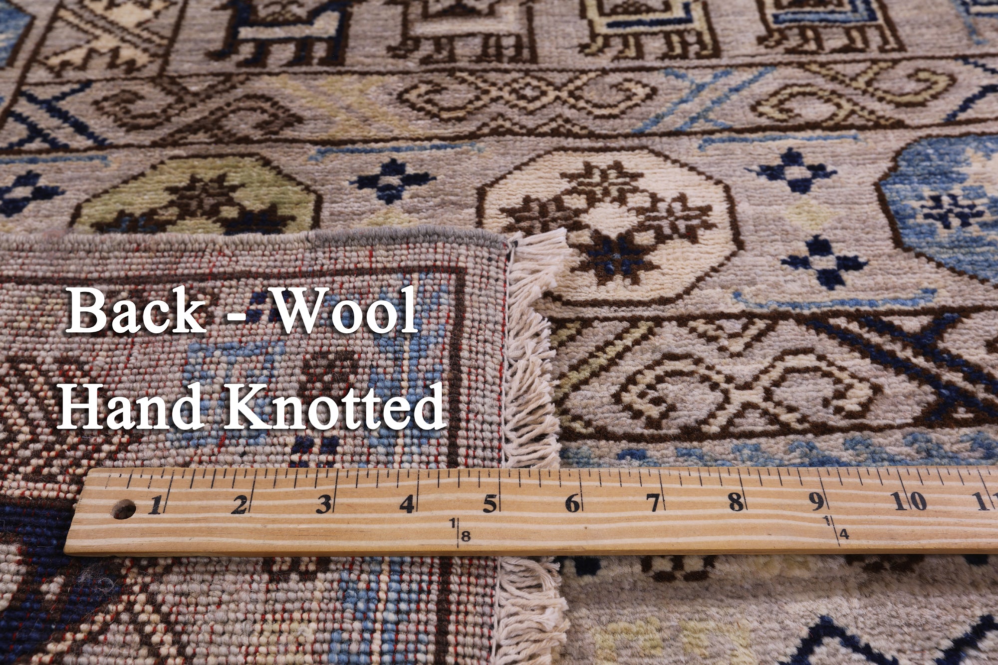 Turkmen Ersari Hand Knotted Wool Rug - 4' 2" X 5' 10" - Golden Nile