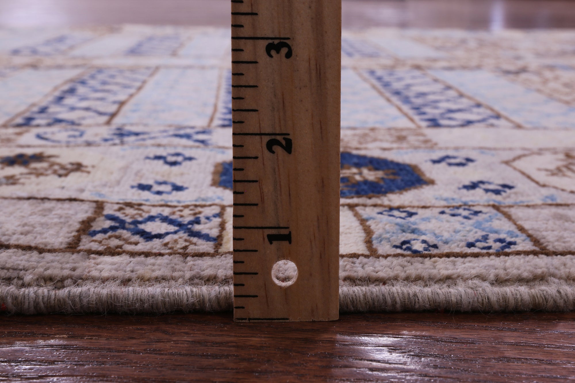 Turkmen Ersari Handmade Wool Runner Rug - 4' 0" X 11' 6" - Golden Nile