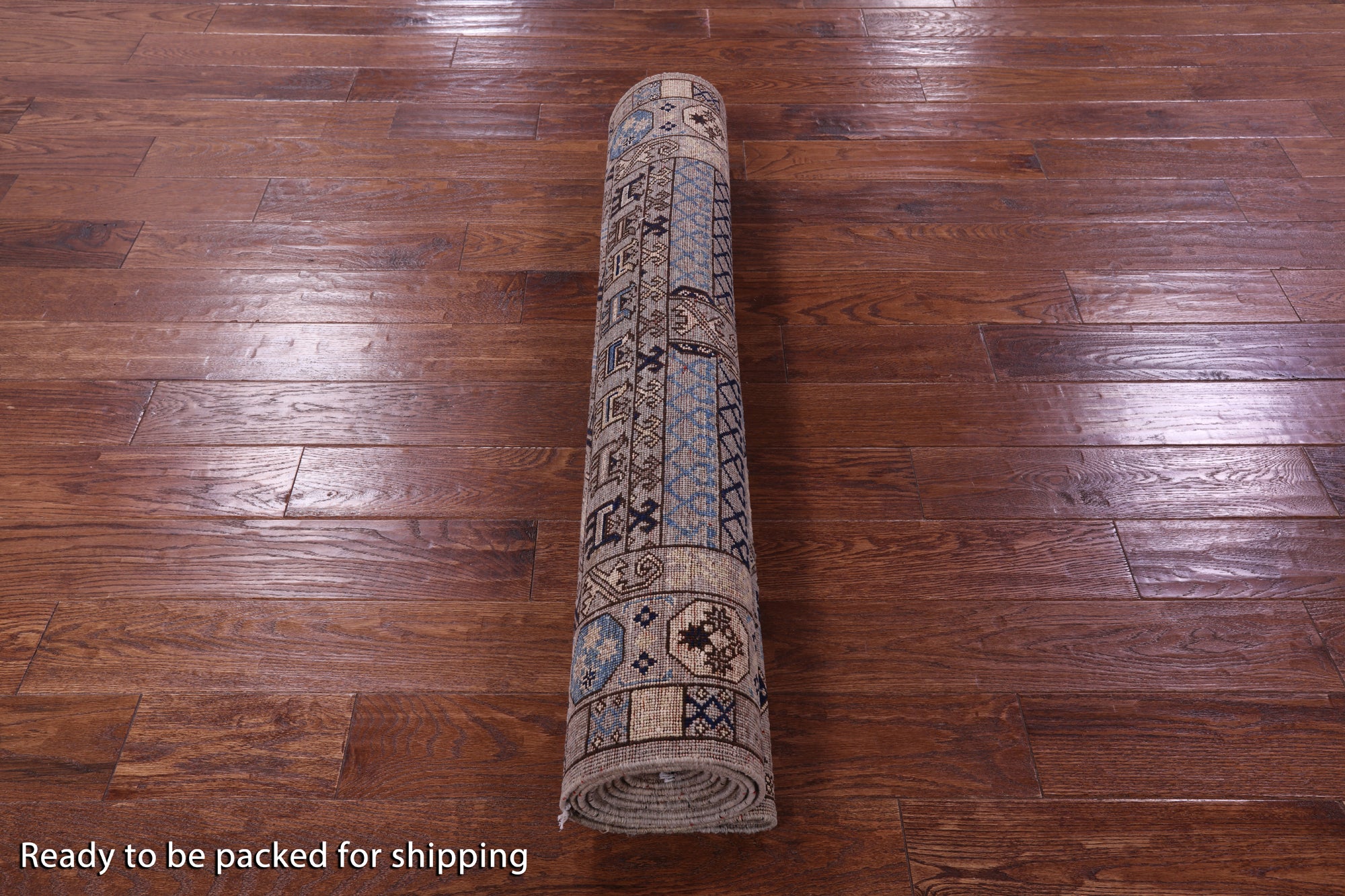 Turkmen Ersari Handmade Wool Runner Rug - 4' 0" X 11' 6" - Golden Nile