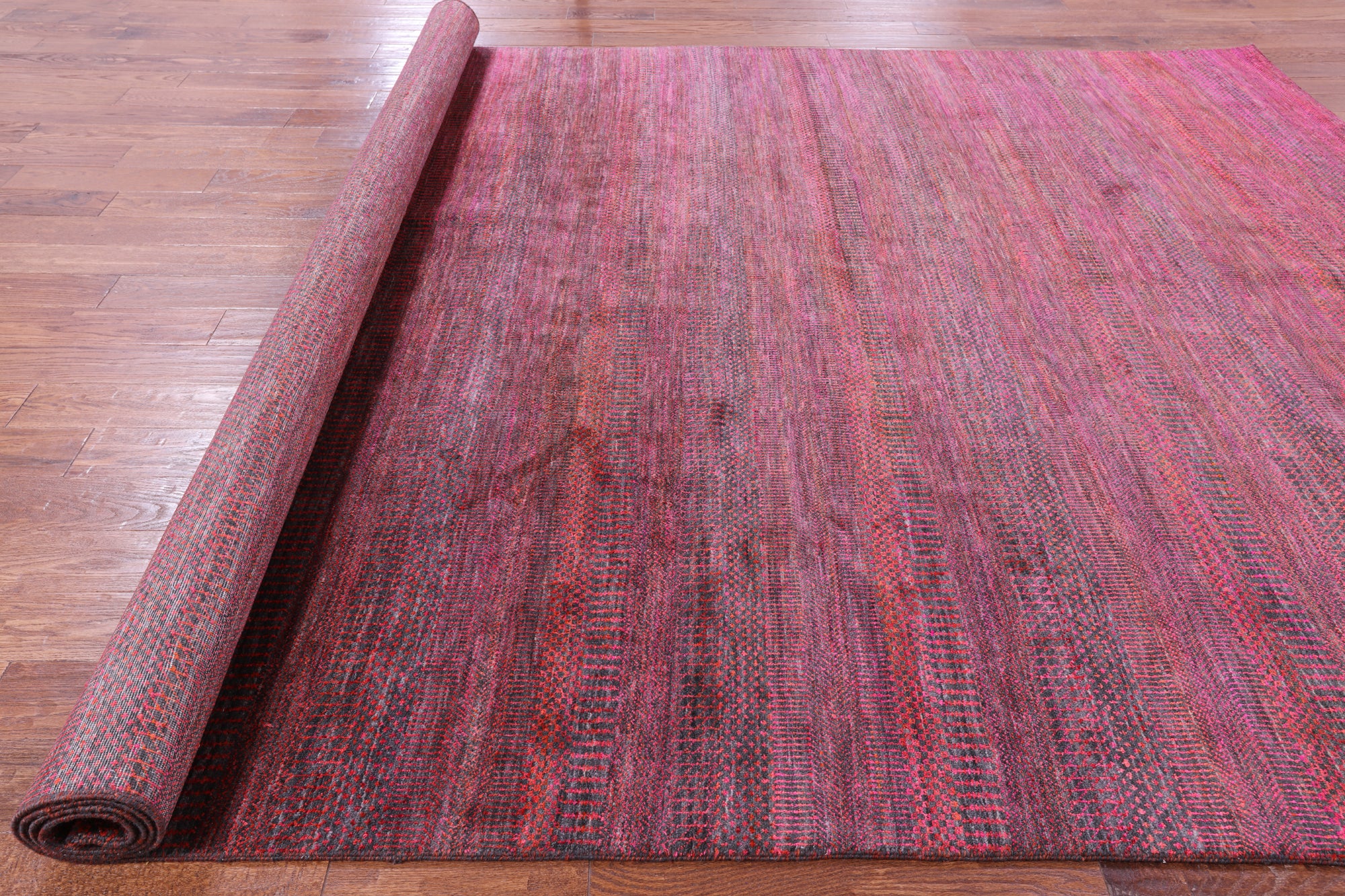 Savannah Grass Hand Knotted Wool & Silk Rug - 8' 9" X 12' 1" - Golden Nile