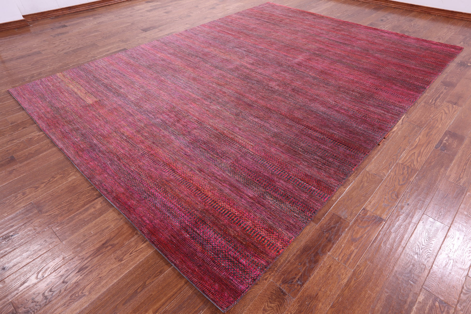 Savannah Grass Hand Knotted Wool & Silk Rug - 8' 9" X 12' 1" - Golden Nile