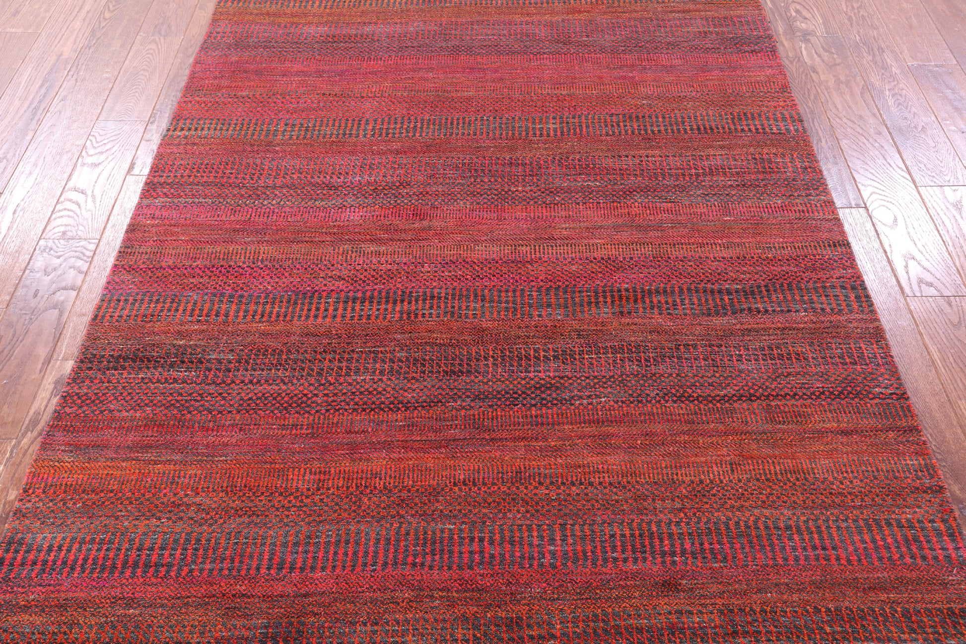 Savannah Grass Handmade Wool & Silk Rug - 5' 1" X 13' 10" - Golden Nile