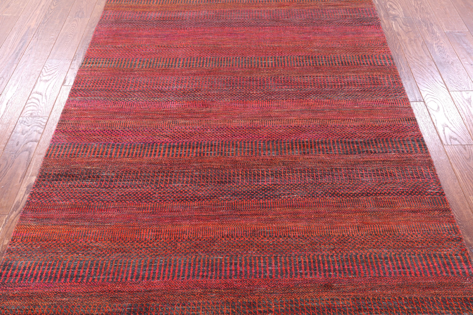 Savannah Grass Handmade Wool & Silk Rug - 5' 1" X 13' 10" - Golden Nile