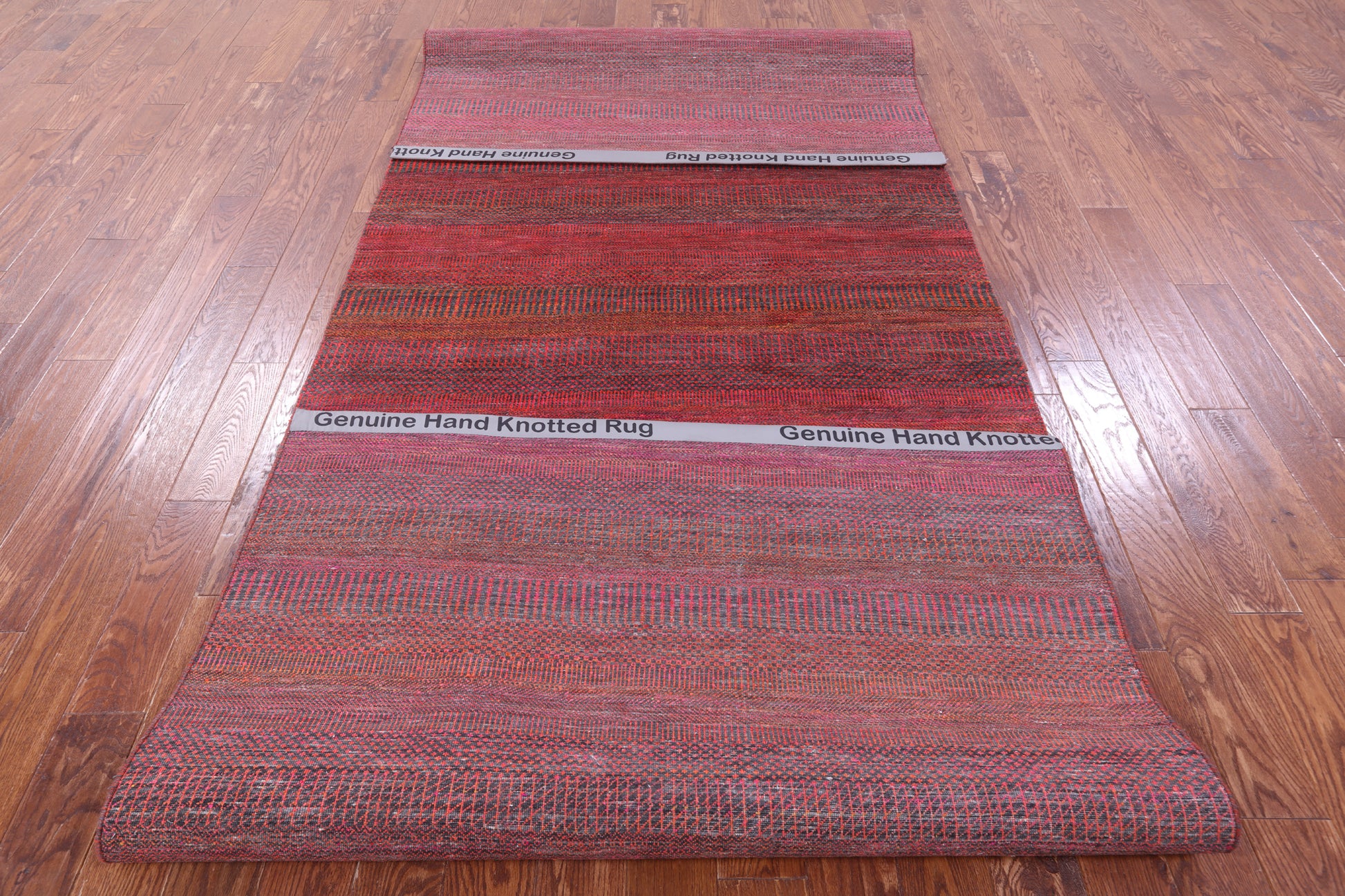 Savannah Grass Handmade Wool & Silk Rug - 5' 1" X 13' 10" - Golden Nile