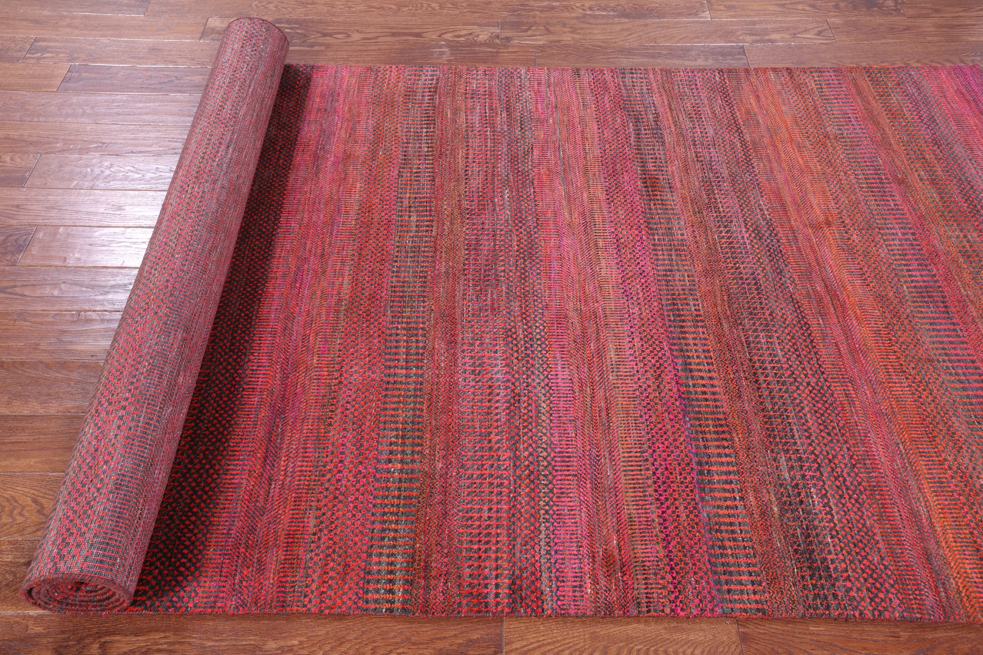 Savannah Grass Handmade Wool & Silk Rug - 5' 1" X 13' 10" - Golden Nile