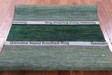 Savannah Grass Hand Knotted Wool & Silk Rug - 4' 0" X 6' 0" - Golden Nile