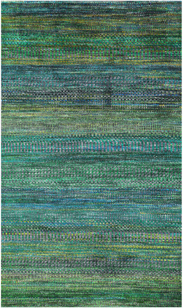Savannah Grass Handmade Wool & Silk Rug - 3' 1" X 5' 2" - Golden Nile