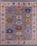 Grey Turkish Oushak Hand Knotted Wool Rug - 12' 1" X 14' 9" - Golden Nile