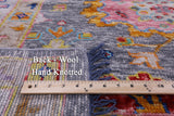 Grey Turkish Oushak Hand Knotted Wool Rug - 12' 1" X 14' 9" - Golden Nile