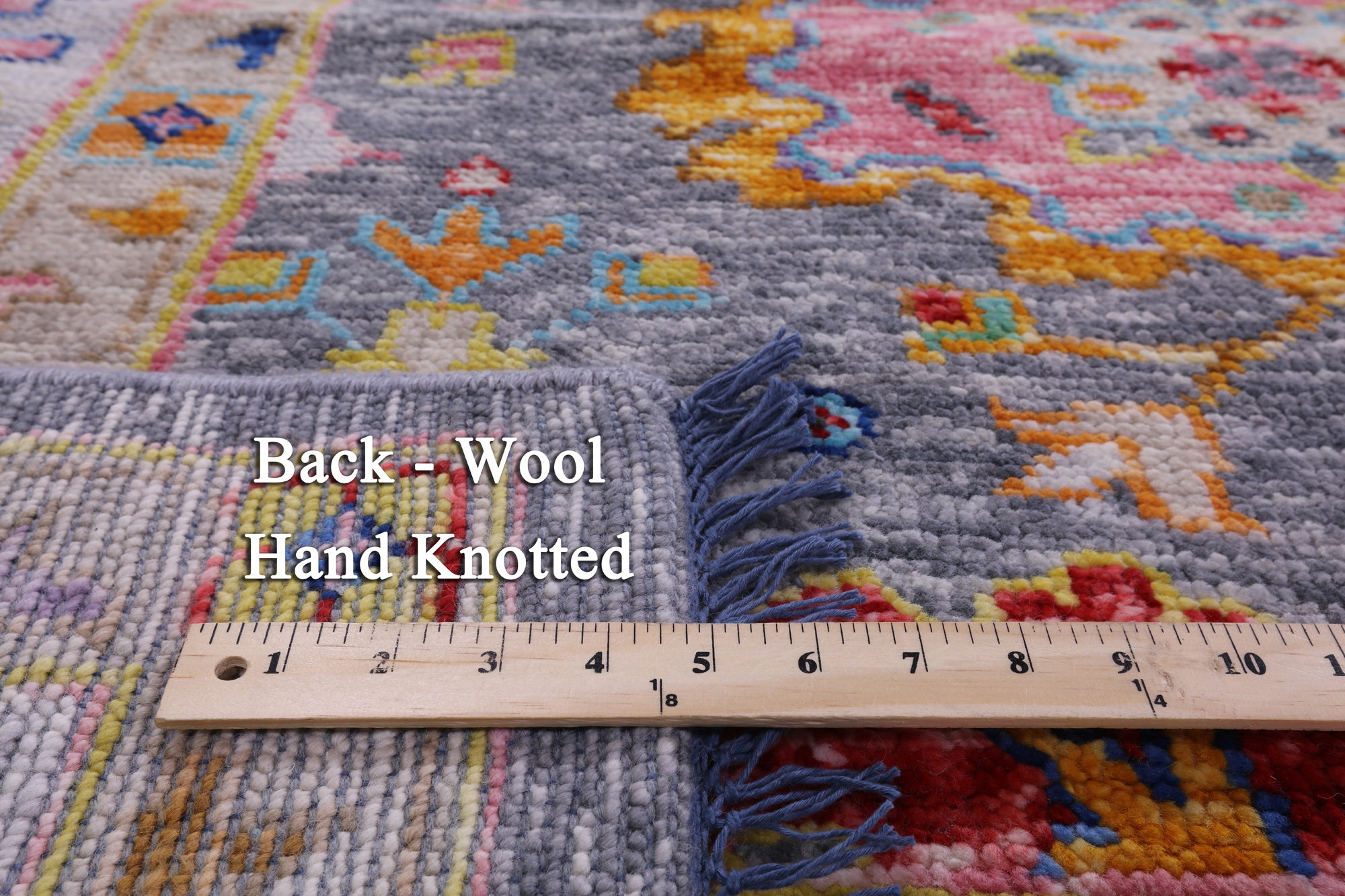 Grey Turkish Oushak Hand Knotted Wool Rug - 12' 1" X 14' 9" - Golden Nile