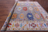 Grey Turkish Oushak Hand Knotted Wool Rug - 12' 1" X 14' 9" - Golden Nile
