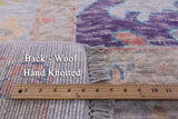 Grey Turkish Oushak Hand Knotted Wool Rug - 12' 2" X 14' 9" - Golden Nile