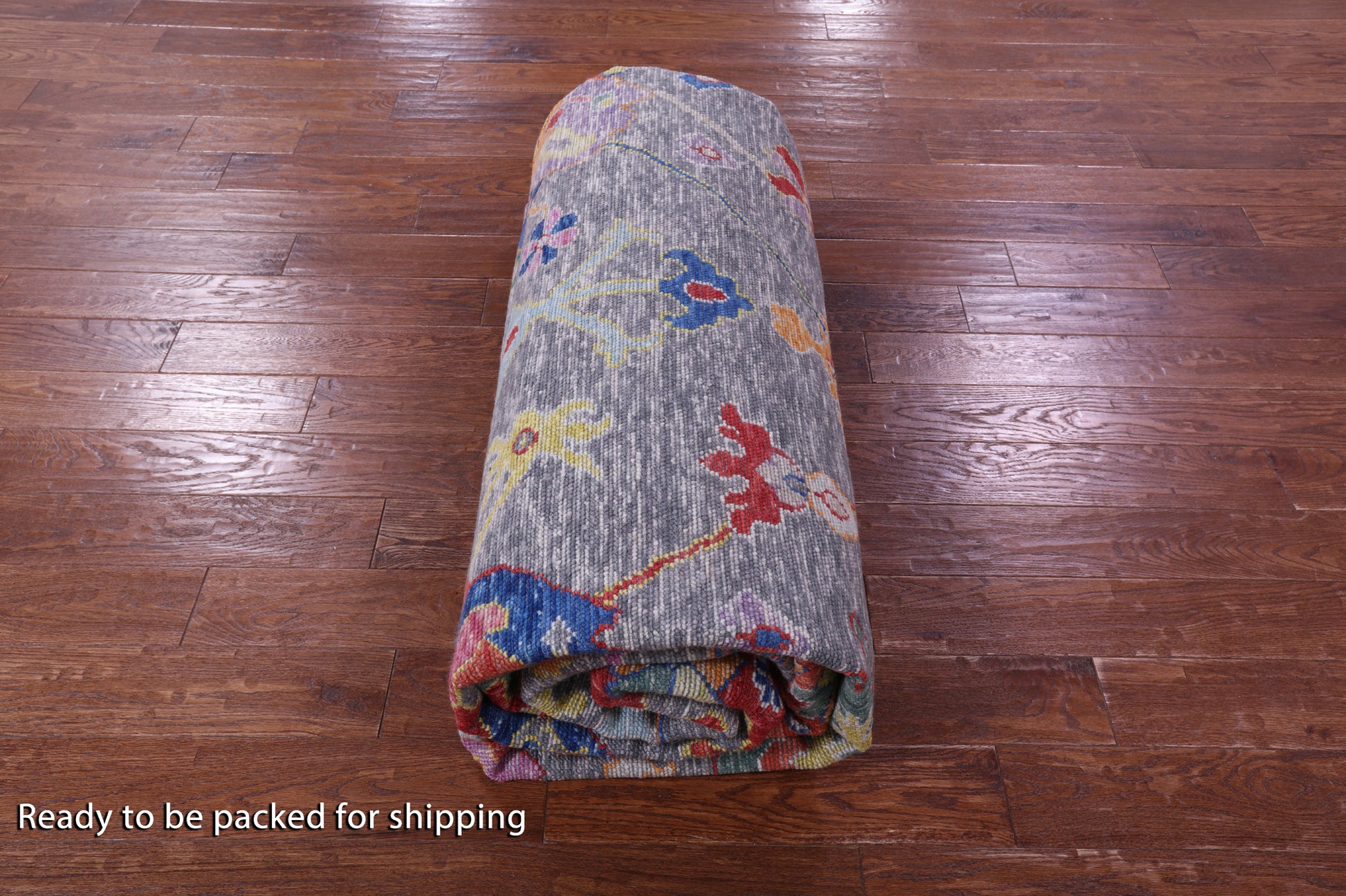 Grey Turkish Oushak Hand Knotted Wool Rug - 10' 0" X 13' 6" - Golden Nile