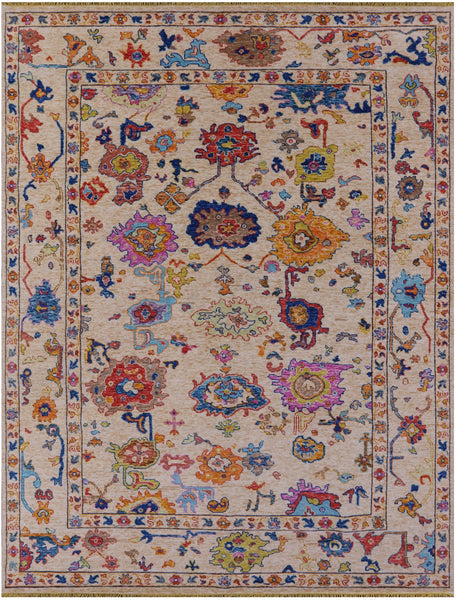 Turkish Oushak Hand Knotted Wool Rug - 10' 3" X 13' 11" - Golden Nile