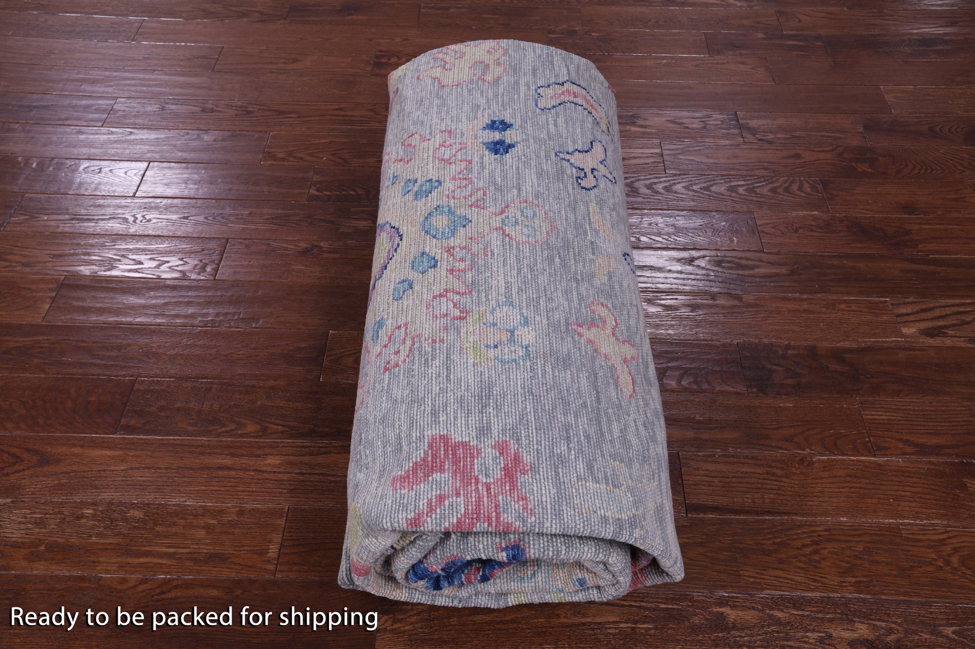 Grey Turkish Oushak Hand Knotted Wool Rug - 10' 1" X 13' 6" - Golden Nile