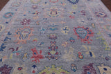 Grey Turkish Oushak Hand Knotted Wool Rug - 10' 1" X 13' 6" - Golden Nile