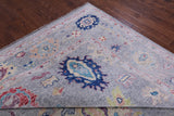 Grey Turkish Oushak Hand Knotted Wool Rug - 10' 1" X 13' 6" - Golden Nile