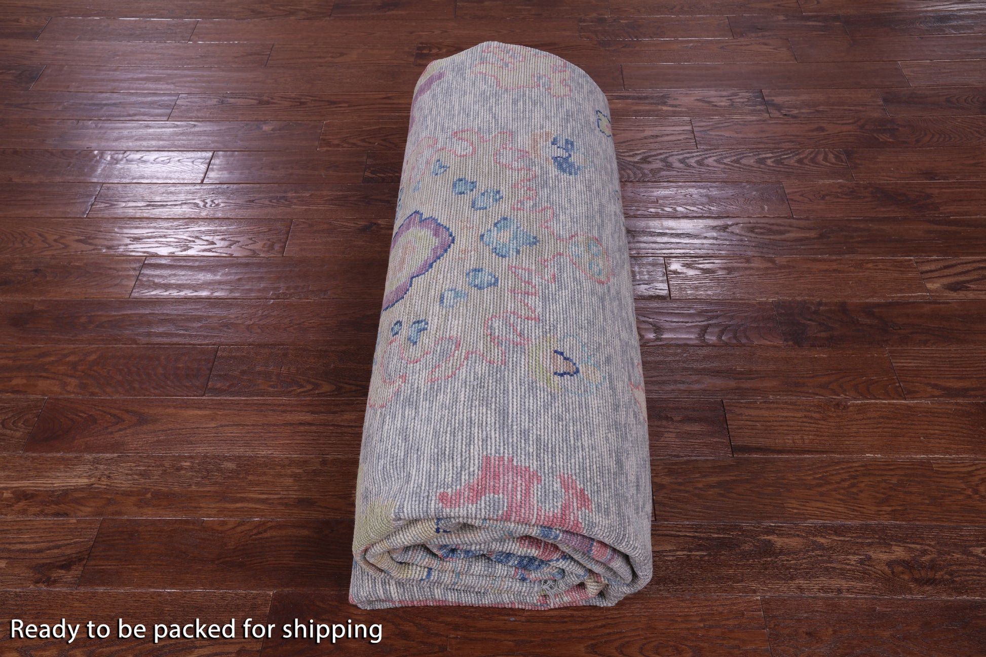 Grey Turkish Oushak Hand Knotted Wool Rug - 10' 3" X 13' 10" - Golden Nile