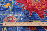 Blue Turkish Oushak Hand Knotted Wool Rug - 9' 11" X 13' 11" - Golden Nile