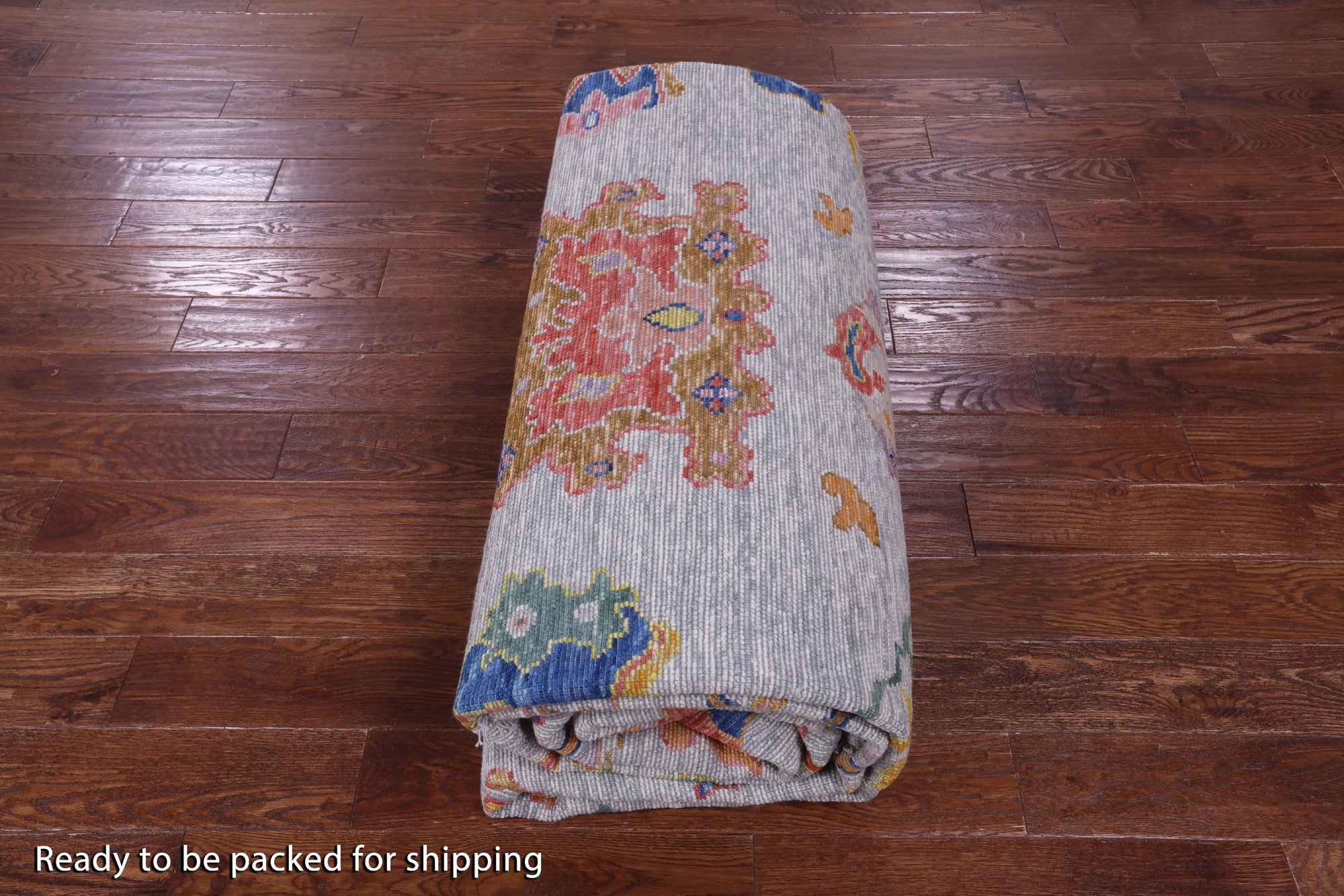 Grey Turkish Oushak Hand Knotted Wool Rug - 10' 0" X 13' 9" - Golden Nile