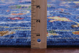 Blue Turkish Oushak Handmade Wool Rug - 10' 3" X 13' 11" - Golden Nile