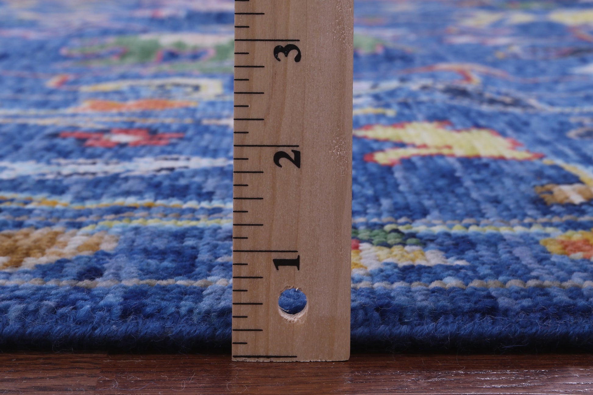 Blue Turkish Oushak Handmade Wool Rug - 10' 3" X 13' 11" - Golden Nile