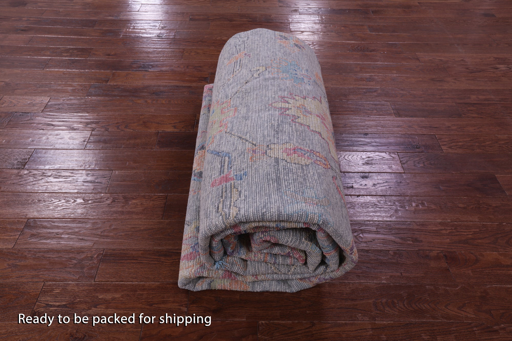 Grey Turkish Oushak Hand Knotted Wool Rug - 9' 11" X 13' 7" - Golden Nile