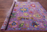 Purple Turkish Oushak Hand Knotted Wool Rug - 9' 11" X 13' 3" - Golden Nile