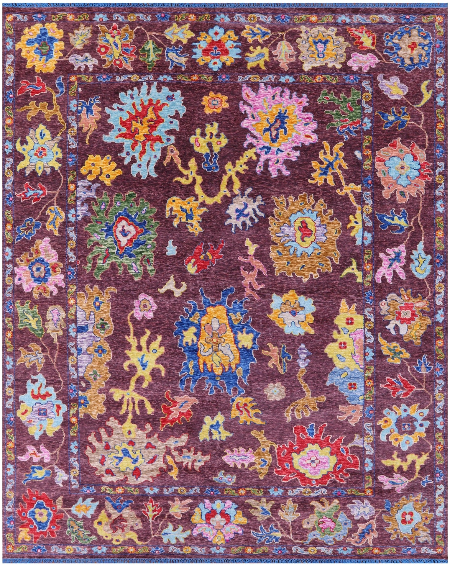 Turkish Oushak Handmade Wool Rug - 10' 2" X 13' 1" - Golden Nile