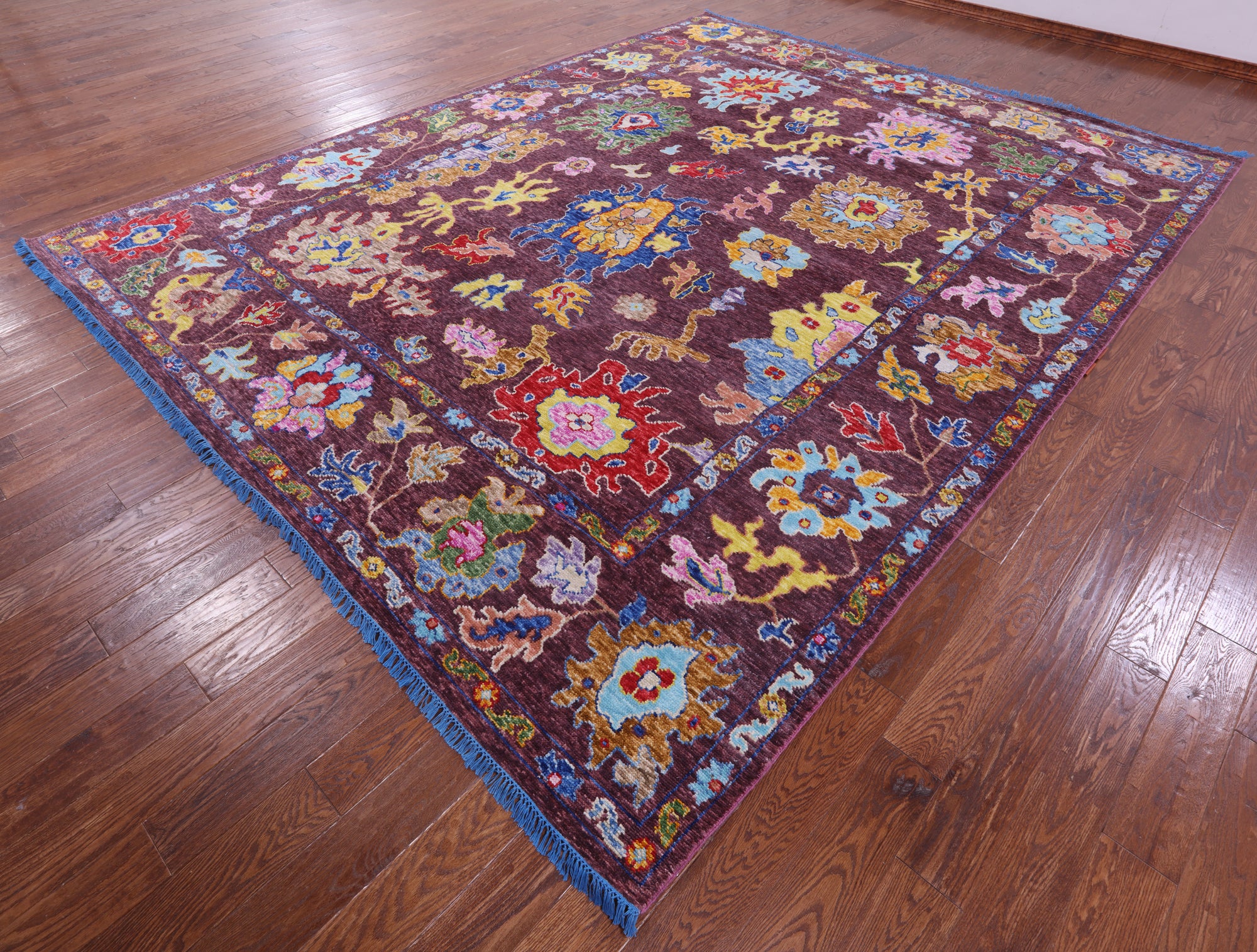 Turkish Oushak Handmade Wool Rug - 10' 2" X 13' 1" - Golden Nile