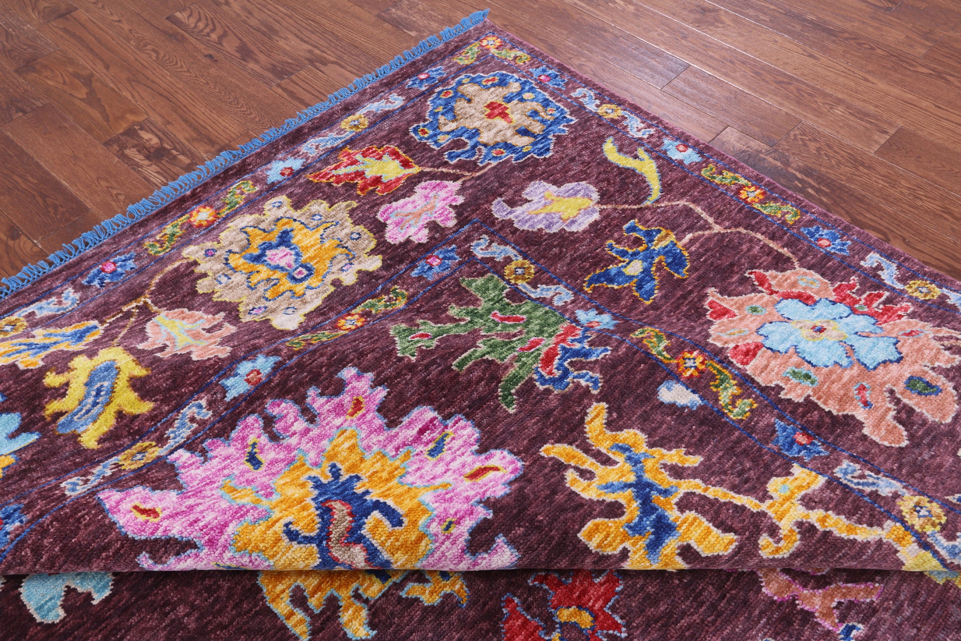 Turkish Oushak Handmade Wool Rug - 10' 2" X 13' 1" - Golden Nile