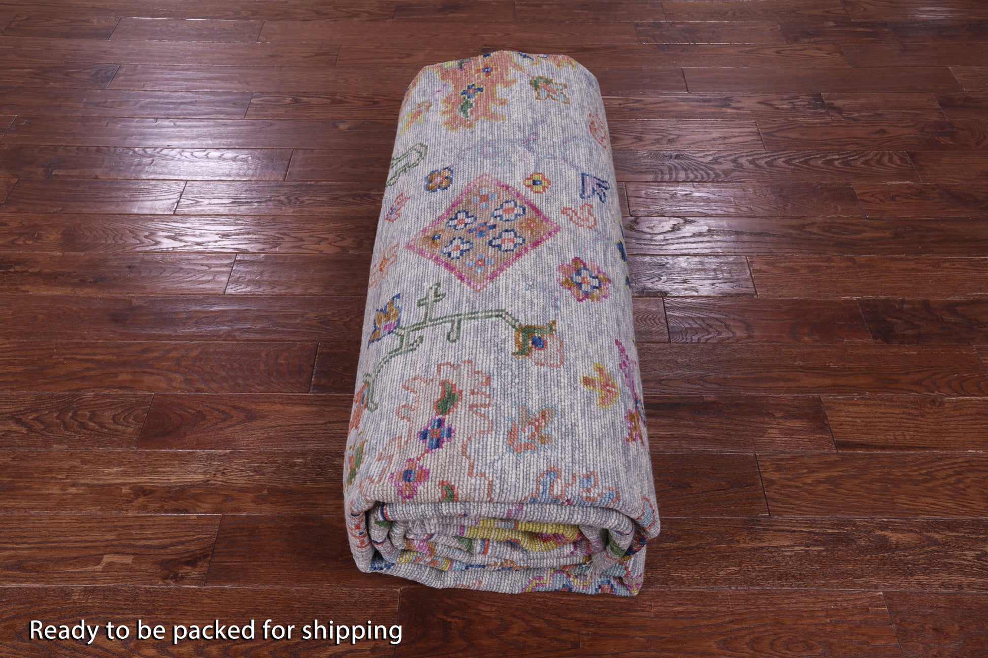 Grey Turkish Oushak Hand Knotted Wool Rug - 10' 2" X 13' 9" - Golden Nile