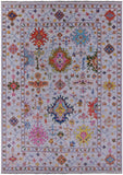 Grey Turkish Oushak Hand Knotted Wool Rug - 10' 2" X 13' 9" - Golden Nile