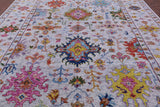 Grey Turkish Oushak Hand Knotted Wool Rug - 10' 2" X 13' 9" - Golden Nile