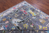 Grey Turkish Oushak Hand Knotted Wool Rug - 10' 2" X 14' 1" - Golden Nile