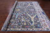 Grey Turkish Oushak Hand Knotted Wool Rug - 10' 2" X 14' 1" - Golden Nile