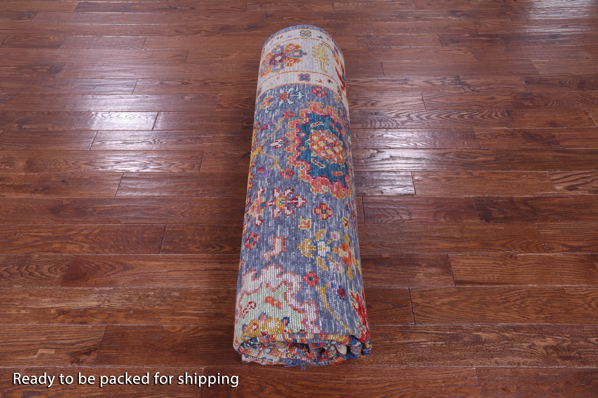 Grey Turkish Oushak Hand Knotted Wool Rug - 9' 0" X 12' 0" - Golden Nile