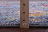 Grey Turkish Oushak Hand Knotted Wool Rug - 9' 1" X 11' 8" - Golden Nile
